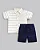 Conjunto Masc Camisa MC e Bermuda Azul Marinho 01 - Anjos Baby - Imagem 1