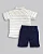 Conjunto Masc Camisa MC e Bermuda Azul Marinho 01 - Anjos Baby - Imagem 4