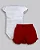 Conjunto Fem Body Cerejinhas e Short Vermelho M - Anjos Baby - Imagem 5