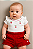 Conjunto Fem Body Cerejinhas e Short Vermelho M - Anjos Baby - Imagem 1