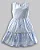 Vestido Maquinetado Penas Azul 01 - Anjos Baby - Imagem 2