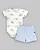 Conjunto Masc Body Off White Brinquedos e Short Azul P - Anjos Baby - Imagem 2