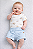 Conjunto Masc Body Off White Brinquedos e Short Azul P - Anjos Baby - Imagem 1