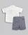 Conjunto Masc Camisa c/ Botões e Bermuda Viscolinho Azul G - Anjos Baby - Imagem 5