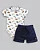 Conjunto Masc Body Carros e bermuda Azul Marinho RN - Anjos Baby - Imagem 1