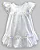 Vestido Maquinetado Branco c/ Pompons e Bordado - Anjos Baby - Imagem 5