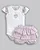 Conjunto Fem Body Anarruga e Short Babado Xadrez P - Anjos Baby - Imagem 2