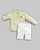Conjunto Masc Camisa Listrada Amarelo e Bermuda Branca  - Anjos Baby - Imagem 2