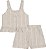 Conjunto Fem Bata de Alcinha e Short Palha C/ Fios Dourados - Nini e Bambini - Imagem 2