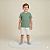 Conjunto Masc Camiseta Verde e Bermuda Areia Neo Mint - Grow Up - Imagem 1