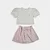 Conjunto Bata Creme e Short Rosa Romantique - Grow Up - Imagem 2