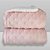 Cobertor Plush Com Sherpa Hearts Rosa - Laço Bebê - Imagem 1