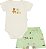 Conjunto Masc Body Fazendinha e Bermuda Verde M - Nini e Bambini - Imagem 1