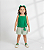 Conjunto Fem Regata Laço e Short Verde 02 - Nini e Bambini - Imagem 1