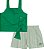 Conjunto Fem Regata Laço e Short Verde 02 - Nini e Bambini - Imagem 2