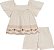 Conjunto Fem Bata Bordada e Short Em Linho - Nini e Bambini - Imagem 2