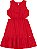 Vestido Rodado C/ Abertura na Cintura Vermelho - Nini e Bambini - Imagem 2