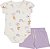 Conjunto Fem Body Coelhinhos e Short Lavanda M - Nini e Bambini - Imagem 2