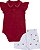 Conjunto Fem Body Vermelho e Short Bordado Maçãs M - Nini e Bambini - Imagem 2