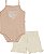 Conjunto Fem Body  Amor e Short Off White M - Nini e Bambini - Imagem 2