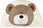 Toalha de Banho c/ Capuz Power Sec Urso Bru- Laço Bebê - Imagem 1