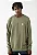 Blusa de Moletom Flanelada Fechada Hurley Reta Careca Mini Icon II Verde - Imagem 1