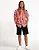Camisa Volcom Leaf Spray Woven Lava Rock Red - Imagem 3