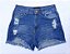 Shorts Cintura Alta Jeans Destroyed - nexo jeans - Imagem 1