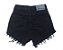 Shorts Cintura Alta Hot Pants Preto - Lady Rock - Imagem 4