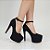 Scarpin Salto Alto Meia Pata Preto Numeração Especial Scarlett 10510 - Imagem 1