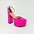 Sapato Vizzano Salto Alto Meia Pata Alta Moda Fashion 1395 Pink - Imagem 2