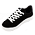 Tênis Via Marte 22-6203 Preto Branco Nobuck Sola Reta Flat - Imagem 4