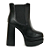 Bota Vizzano Meia Pata Feminino Cano Curto 3094.100 Preto - Imagem 1