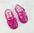 Sandália Plástica Infantil Menina Rosa Glitter Transparente 2080 - Imagem 2