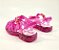 Sandália Plástica Infantil Menina Rosa Glitter Transparente 2080 - Imagem 5