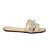 Chinelo Feminino Tira Strass Beira Rio 8514.104 Dourado - Imagem 1