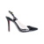 Slingback Salto Alto Bico Fino Numeração Especial Vinil Aby - Imagem 1