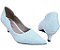 Sapato Scarpin Dom Amazona Noiva Branco Glitter Salto Baixo Cód 219 - Imagem 5