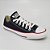 Tenis All Star Converse Tradicional Preto listra Vermelha - Imagem 2