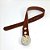 Cinto Feminino Estilo Country Em Couro Com Fivela Trabalhada - Imagem 3