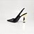 Scarpin Slingback Preto Salto Dourado Dom&Amazona Sophia - Imagem 3