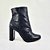 Bota Feminina Salto Alto Lud Preta Cano Curto - Imagem 5