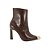 Bota Feminina Cano Curto Bico Fino Vitoria Ponteira Dourada Numeração Especial - Imagem 13
