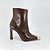 Bota Feminina Cano Curto Bico Fino Vitoria Ponteira Dourada Numeração Especial - Imagem 3