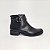 Bota Feminina Cano Curto Elis Marrom Preto Numeração Especial - Imagem 3