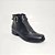Bota Feminina Cano Curto Elis Marrom Preto Numeração Especial - Imagem 7
