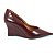 Scarpin Feminino Anabela Via Uno 968 Caramelo e Marsala - Imagem 1