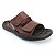 Chinelo Pegada Masculino Em Couro 131283 Marrom - Imagem 5