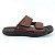 Chinelo Pegada Masculino Em Couro 131283 Marrom - Imagem 1