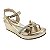 Sandalia Anabela Confortflex 2553406 Ouro Light - Imagem 5